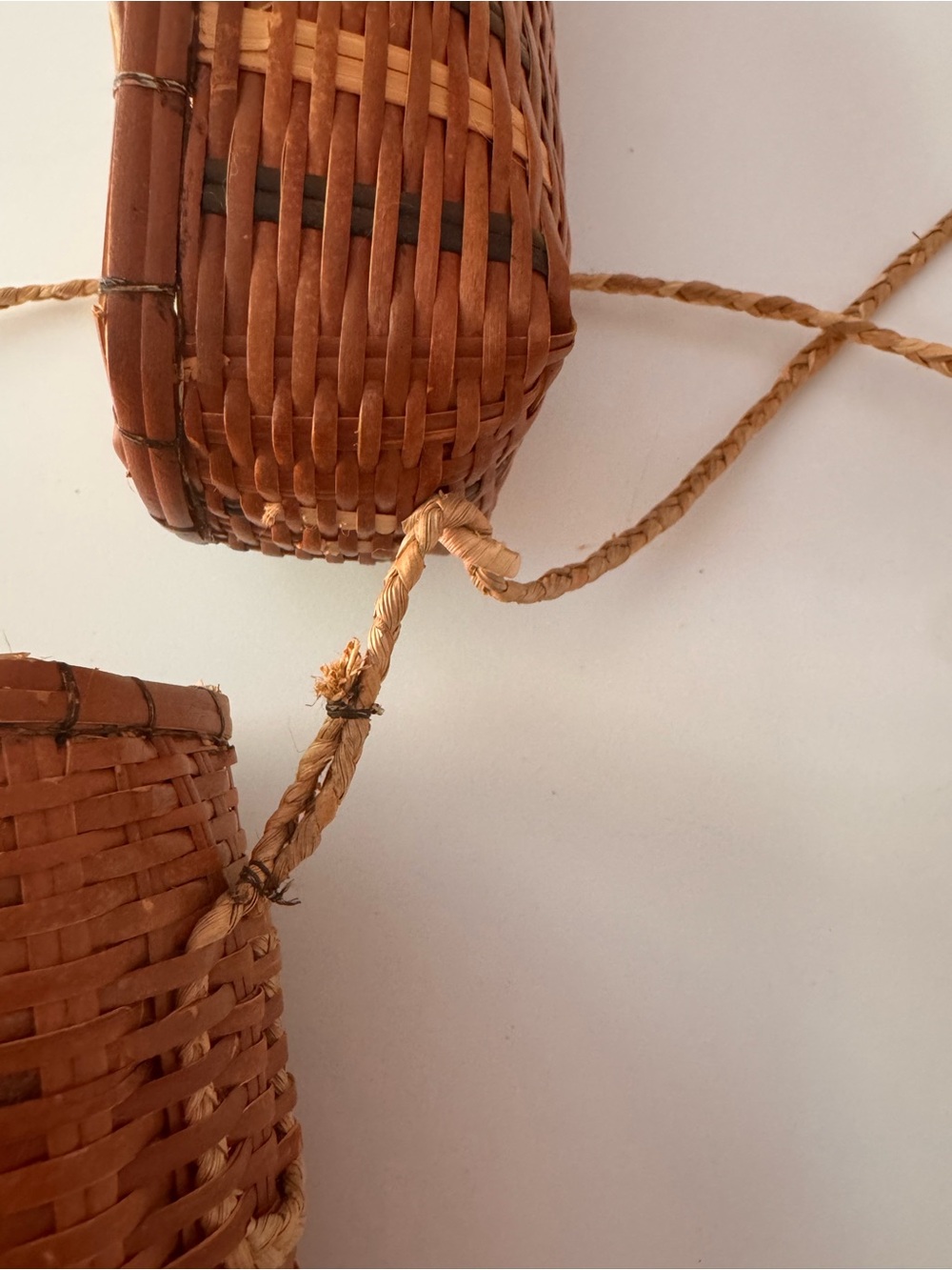 Vintage Basket Crossbody Bag in Natural Brown - Picture 2 of 6